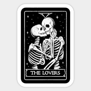 The Lovers - Death Skull Valentines Gift Sticker